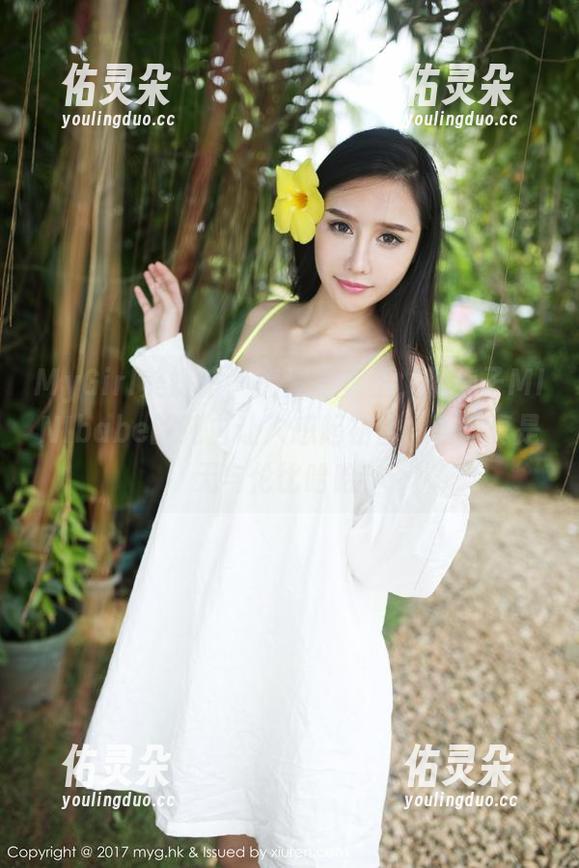 MyGirl美媛馆 - 高清写真里，糯美子MINIbabe的纯白让人想起初雪，咳，真是无与伦比哈哈！